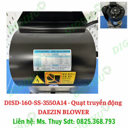 DISD-160-SS-3550A14 - Quạt truyền động - DAEZIN BLOWER - Digihu Vietnam